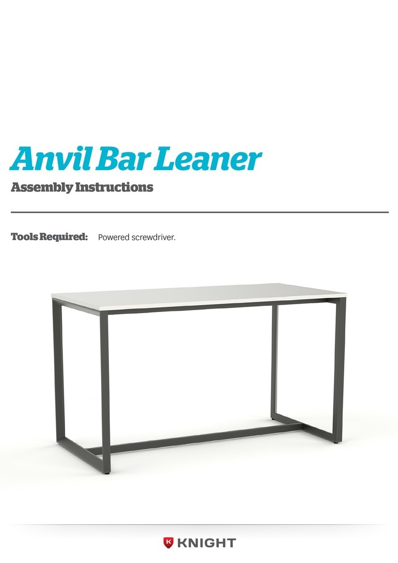 Knight Anvil Bar Leaner Assembly instructions