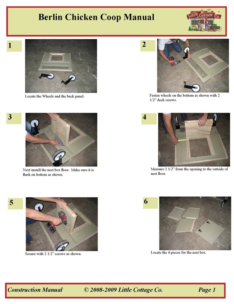 Little Cottage Berlin Chicken Coop Construction manual Little Cottage Berlin Chicken Coop Construction manual