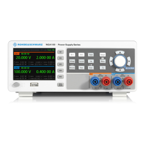 Rohde & Schwarz NGA100 User manual