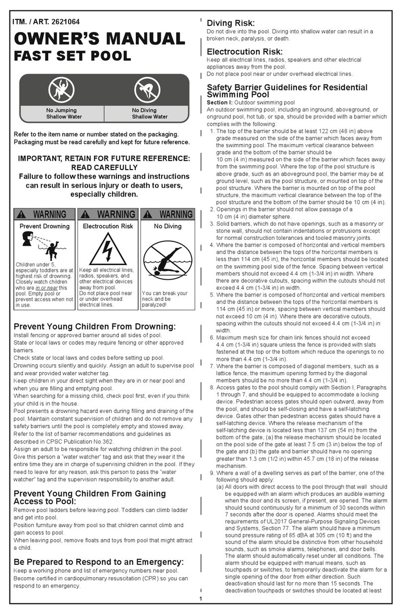 Costco 2621064 owner's manual