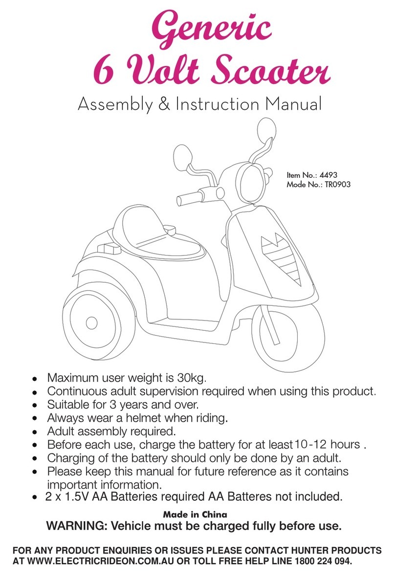 Hunter Products TR0903 Assembly & instruction manual
