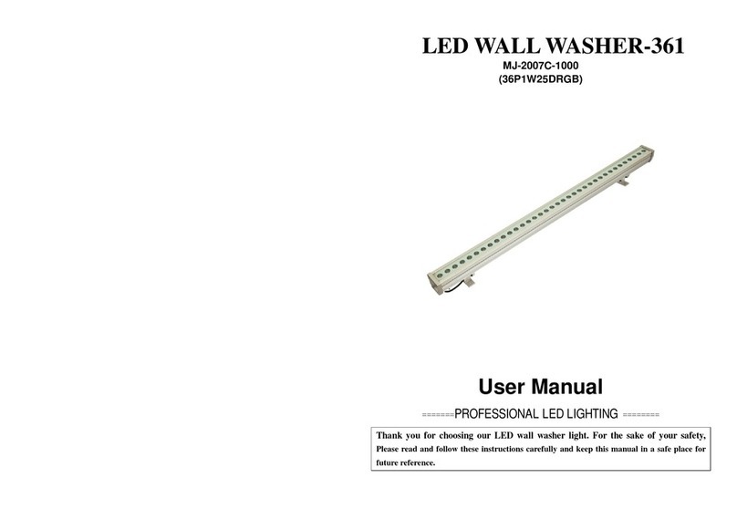 MJ LED LIGHTNING MJ-2007C-1000 36P1W25DRGB user manual