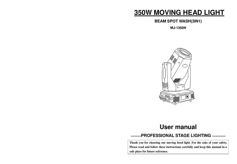 MJ LED LIGHTNING MJ-1350N user manual