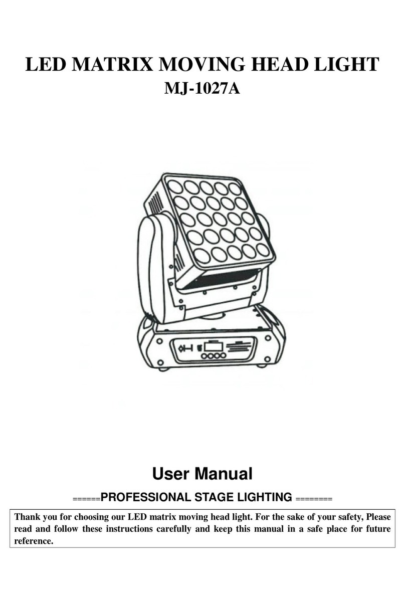MJ LED LIGHTNING MJ-1027A User manual