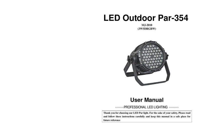 MJ LED LIGHTNING MJ-2010 3W5DRGBW User manual