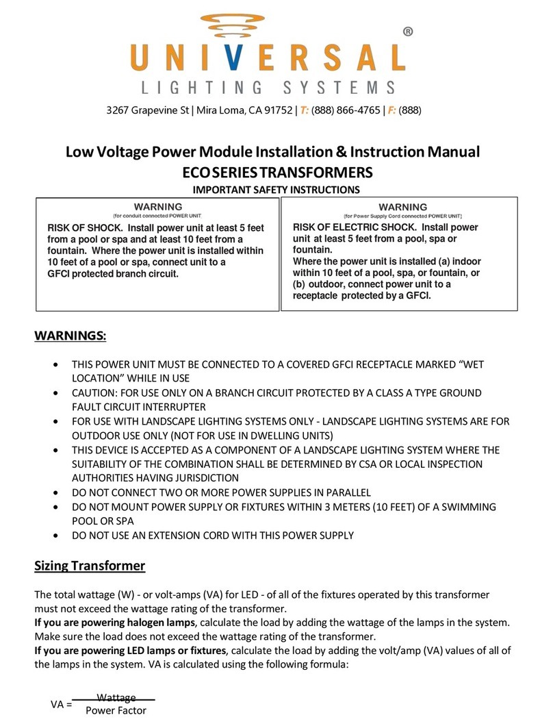 Universal ECO Series Service manual