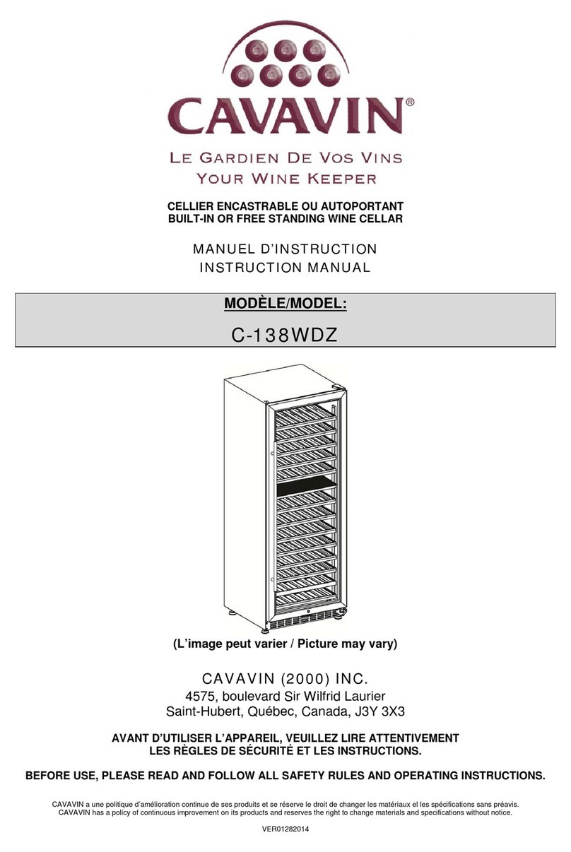Cavavin C-138WDZ instruction manual