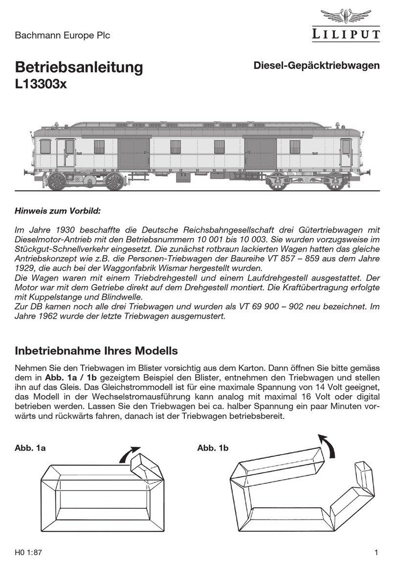 Bachmann Liliput L13303 Series User manual