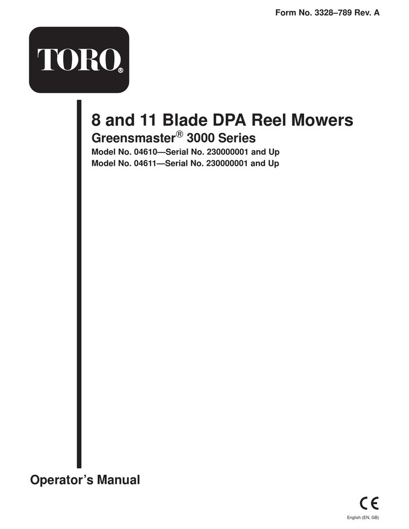 Toro Greensmaster 3000 Series User manual