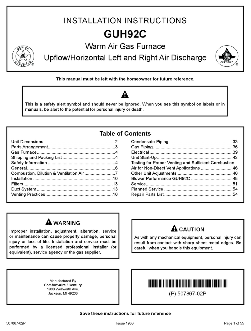 Allied GUH92C installation instructions Allied GUH92C installation instructions
