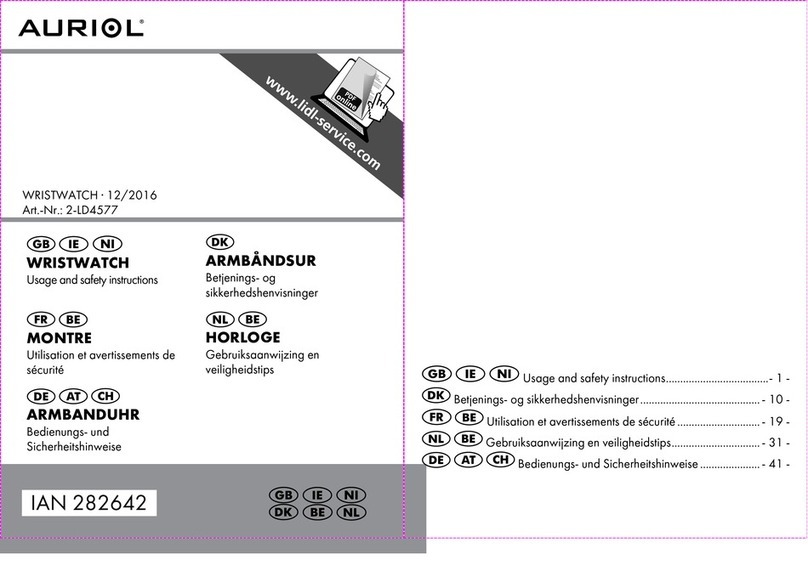 Auriol 2-LD4577 Usage and safety instructions