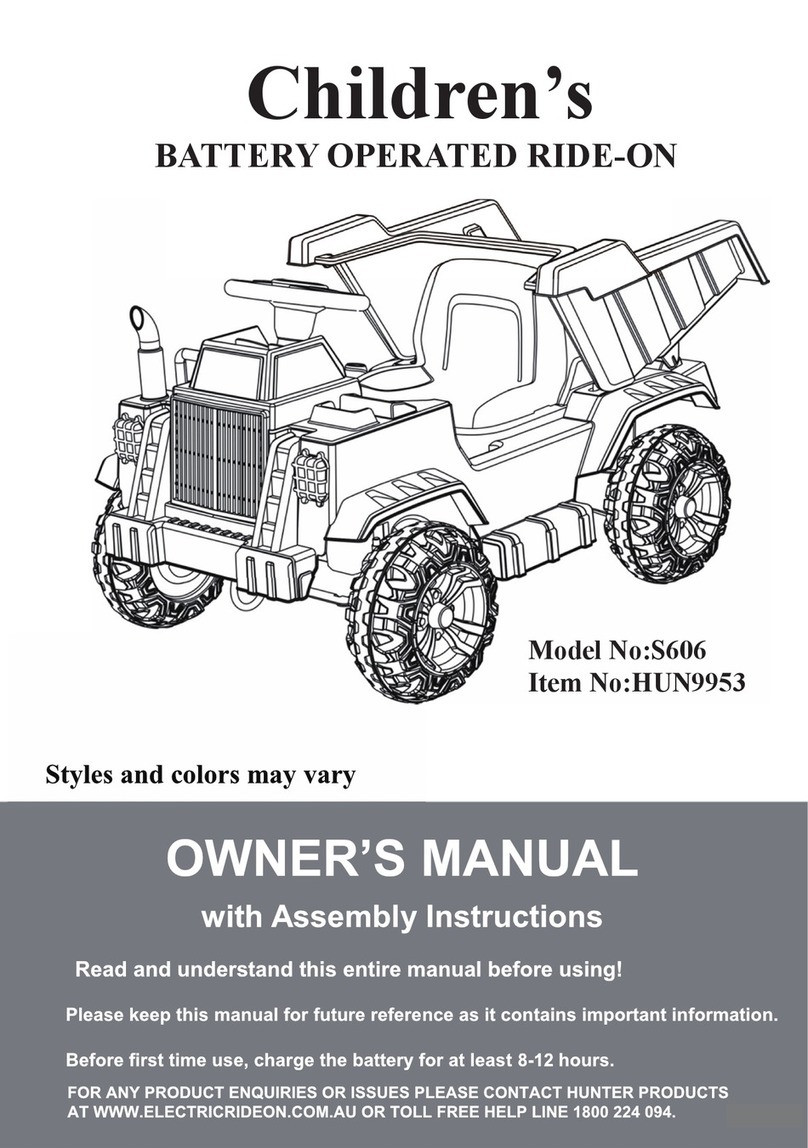Hunter Products S606 Owner's manual with assembly instructions