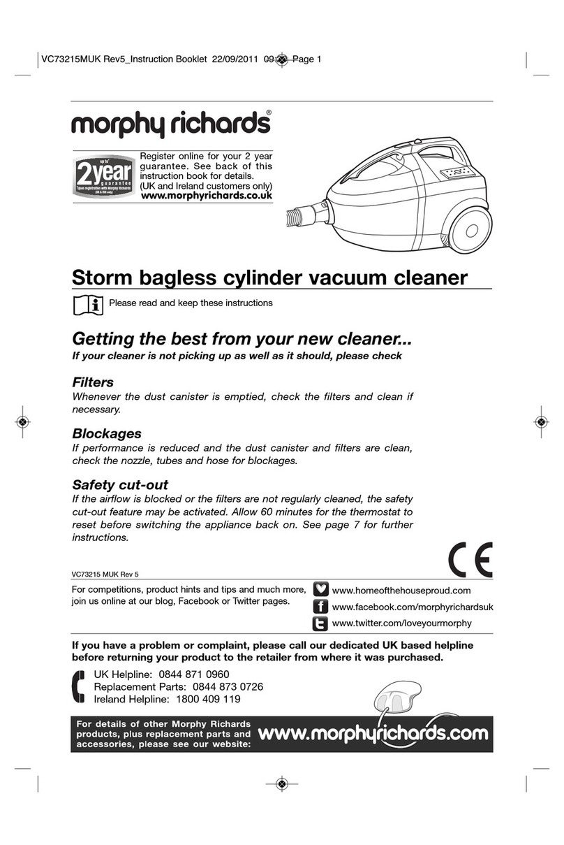 Morphy Richards Storm 73215 Instruction booklet