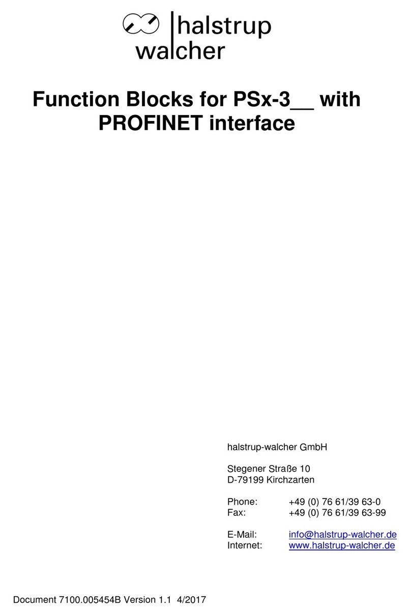 halstrup-walcher PS-3 Series manual