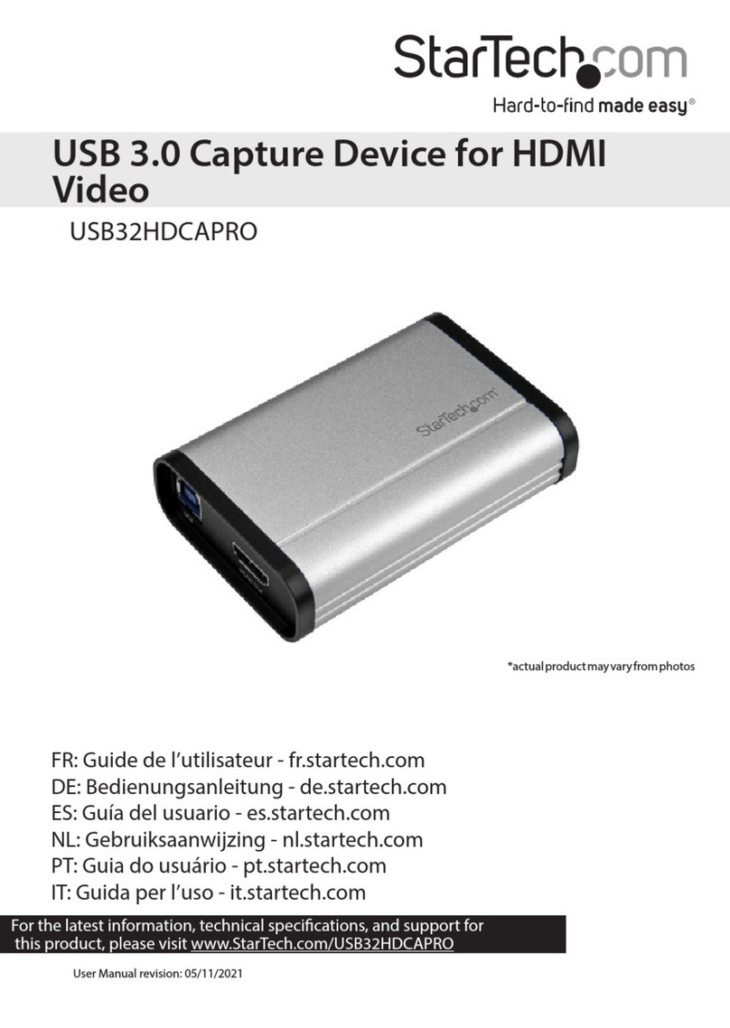 StarTech.com USB32HDCAPRO User manual