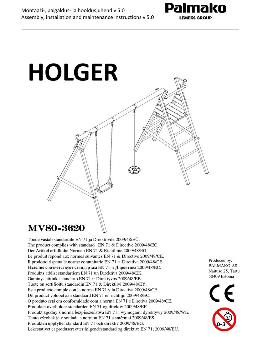 Lemeks Palmako HOLGER Assembly, installation and maintenance instructions Lemeks Palmako HOLGER Assembly, installation and maintenance instructions