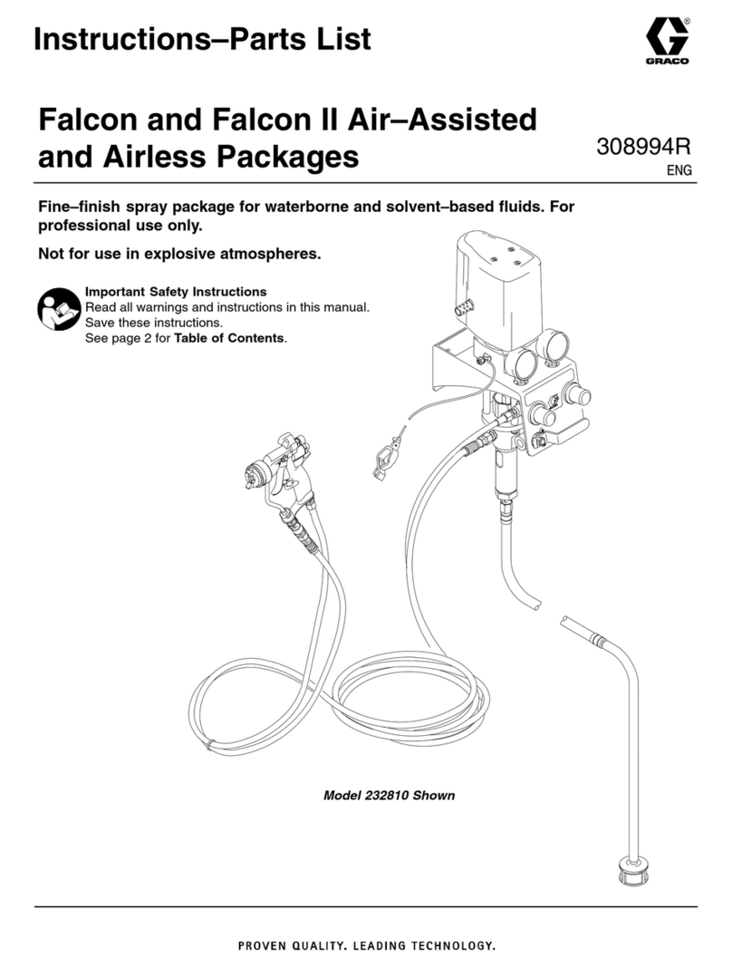 Graco Falcon Instructions-parts list