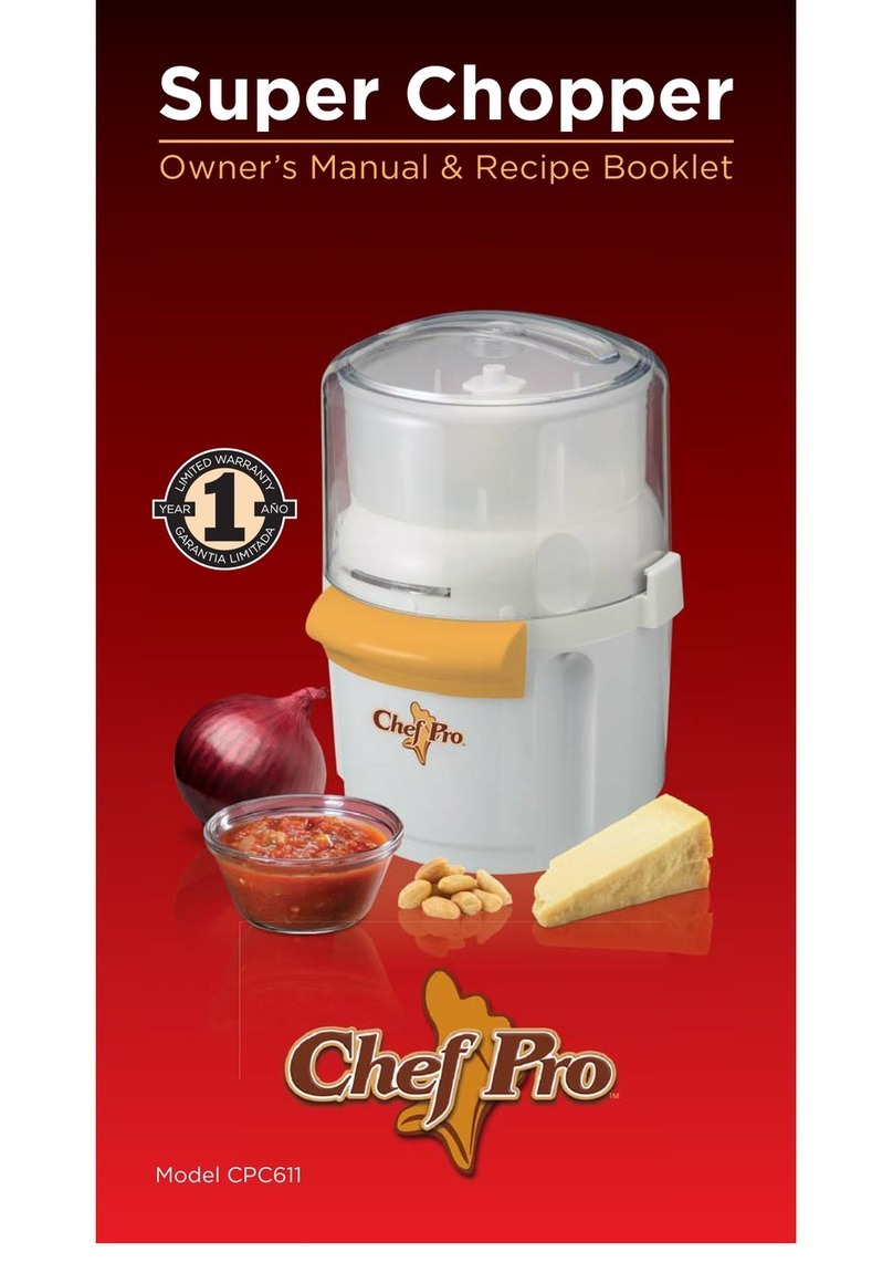 Chef Pro CPC611 Quick guide