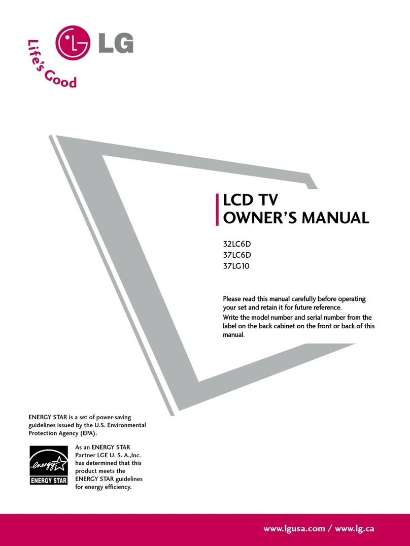 LG 37LG10 User manual