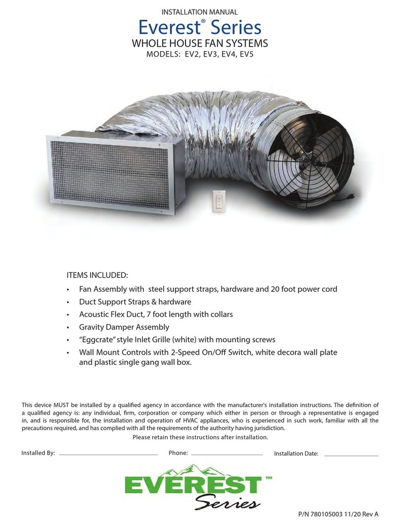 Air+Health Everest Series installation manual