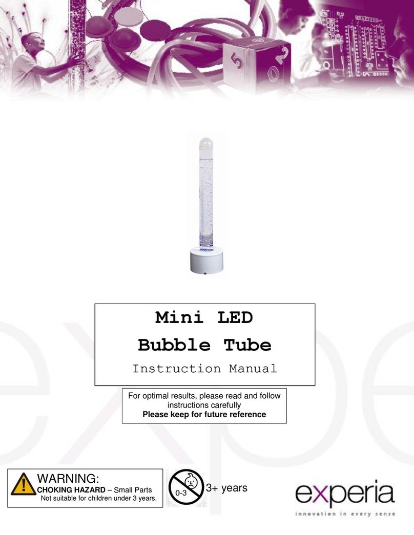 Experia Mini LED Bubble Tube instruction manual