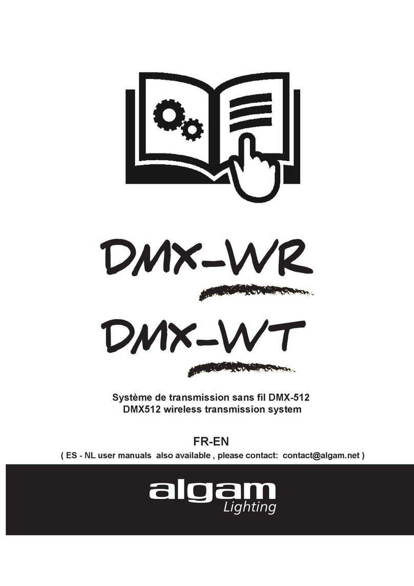 Algam Lighting DMX-WT Installation and operation manual