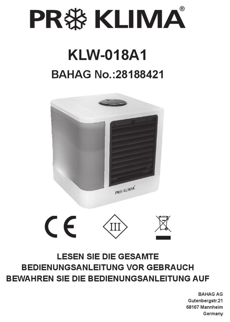 ProKlima KLW-018A1 User manual ProKlima KLW-018A1 User manual