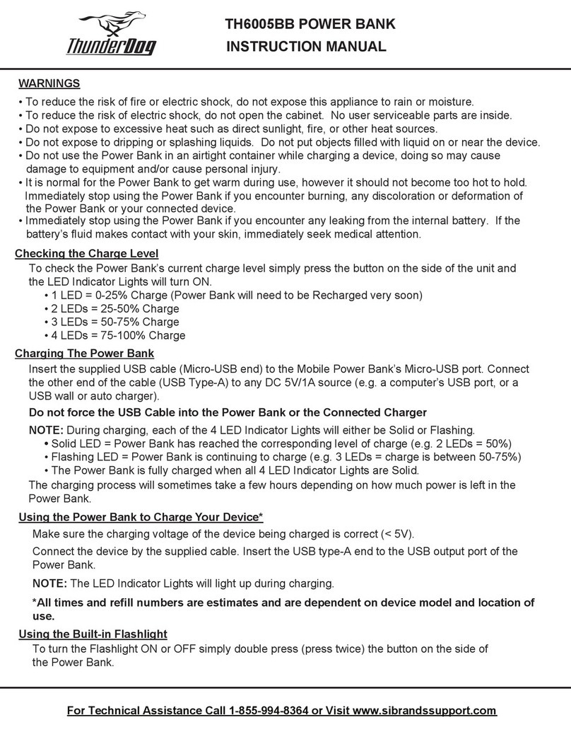 ThunderDog TH6005BB instruction manual ThunderDog TH6005BB instruction manual