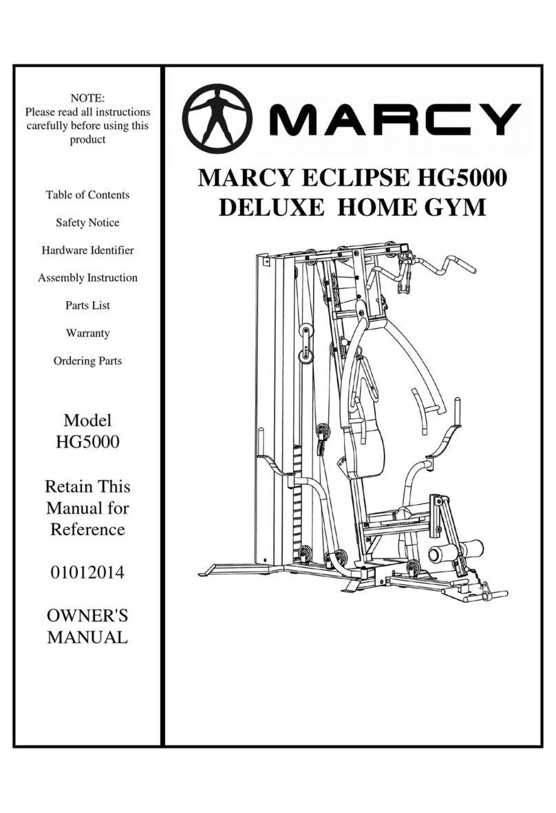 Marcy ECLIPSE HG5000 owner's manual