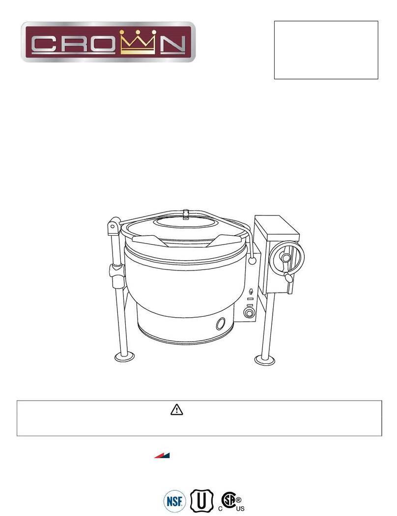 Middleby CROWN ELT-20F Installation & operation manual