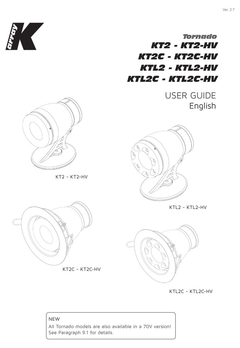 K-array Tornado KT2-HV User manual