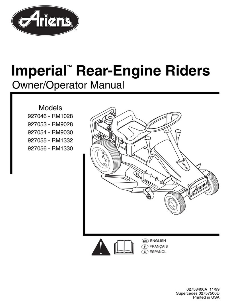Ariens Imperial RM1028 Owner's manual Ariens Imperial RM1028 Owner's manual