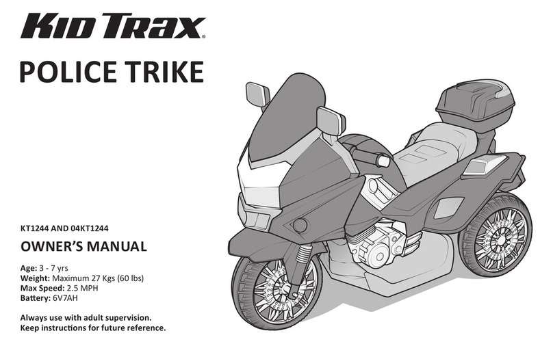 PACIFIC CYCLE KID TRAX KT1244 User manual