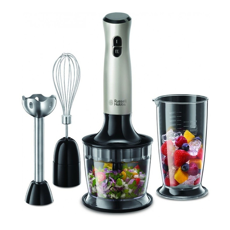 Russell Hobbs RHSM5BLK Instructions & warranty