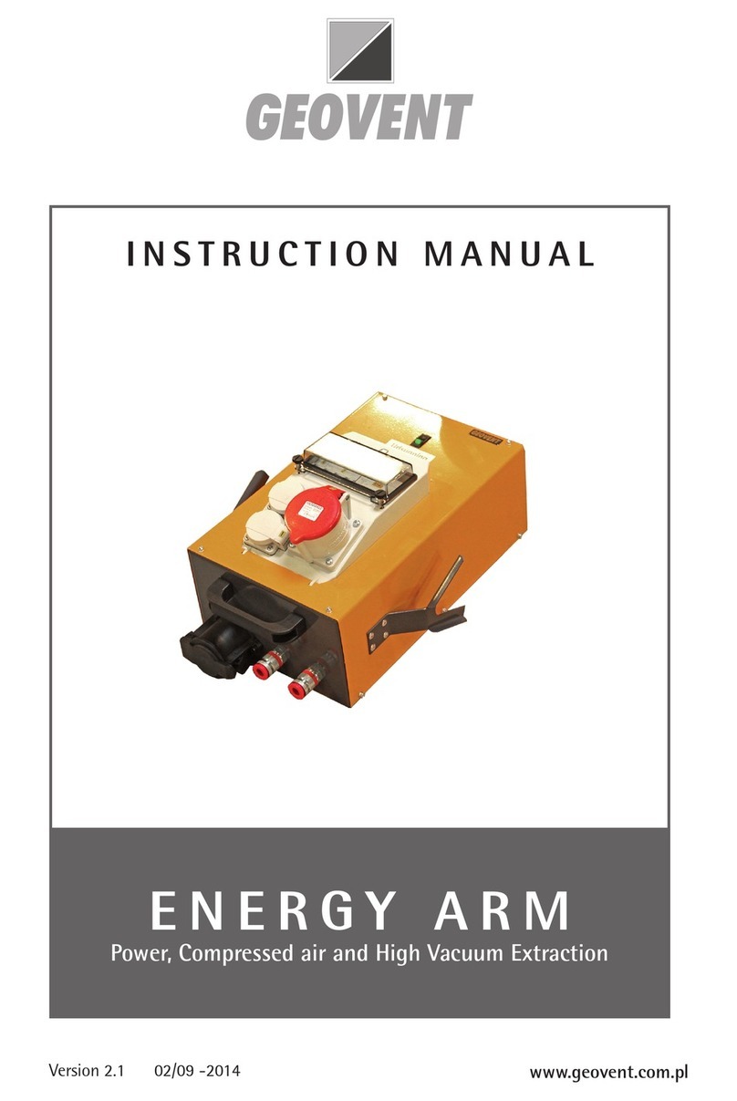 Geovent ENERGY ARM instruction manual