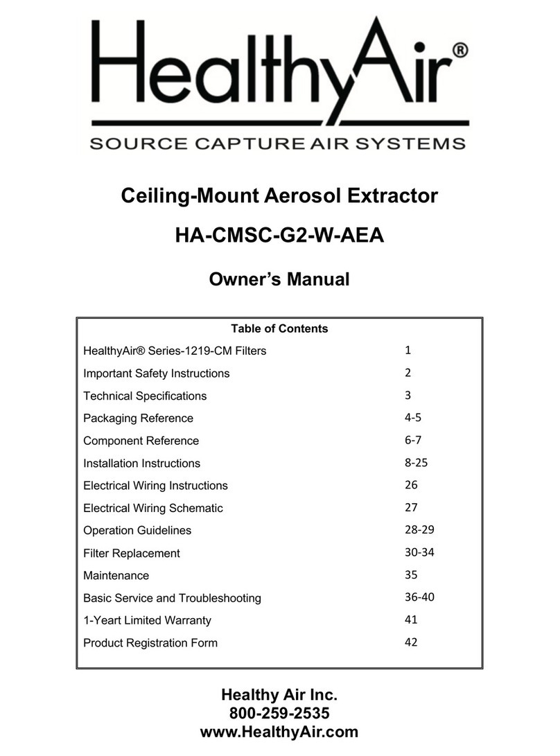 HealthyAir HA-CMSC-G2-W-AEA owner's manual
