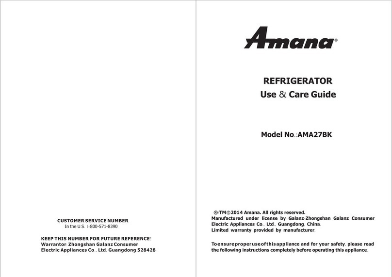 Amana AMA27BK User manual