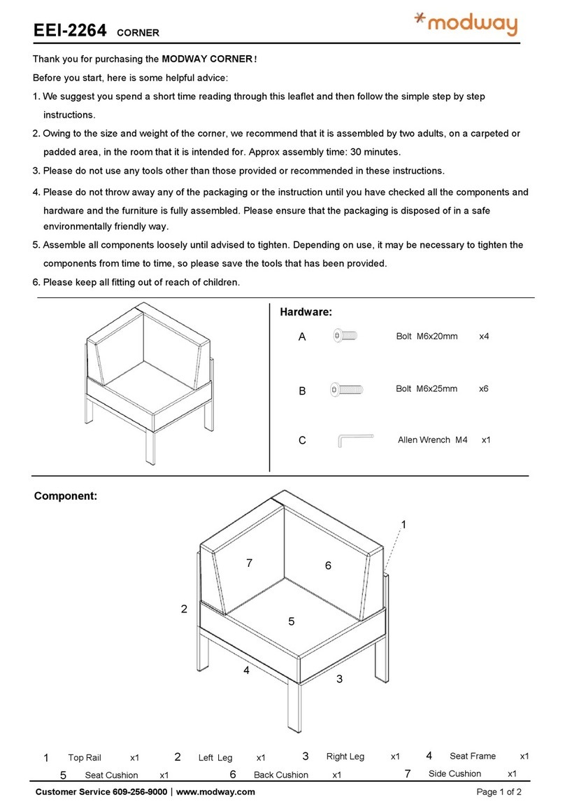 modway EEI-2264 quick start guide