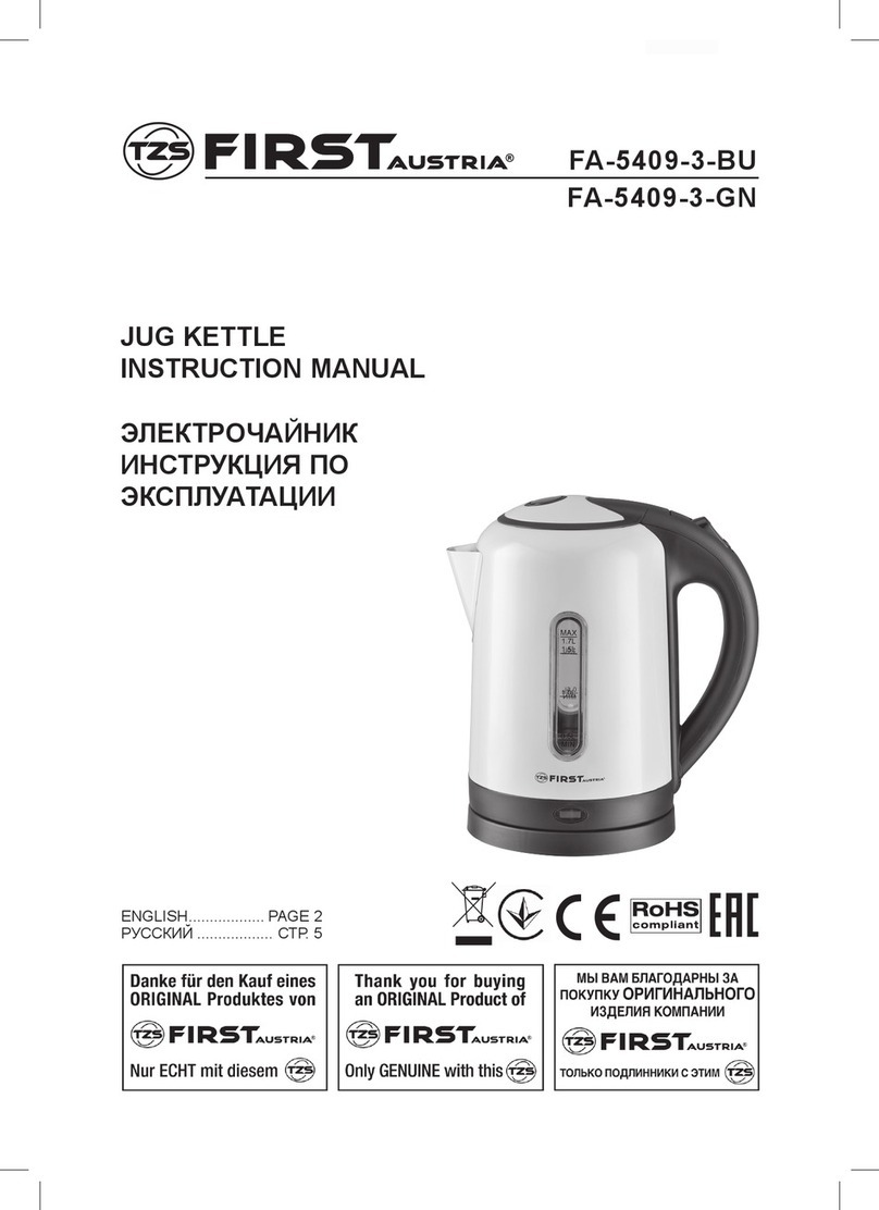 FIRST AUSTRIA FA-5409-3-BU instruction manual