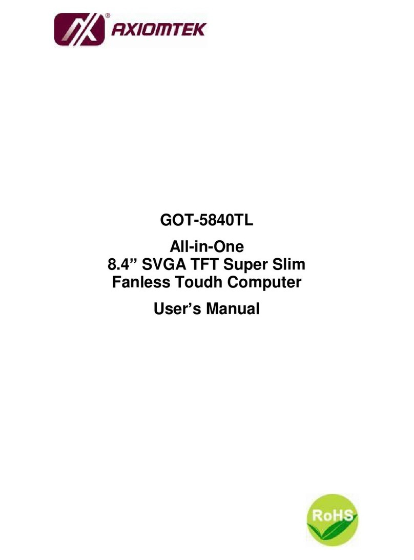 AXIOMTEK GOT-5840TL User manual