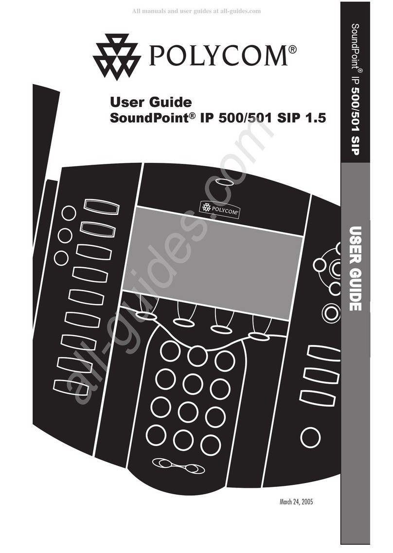 Polycom SoundPoint IP 500 User manual