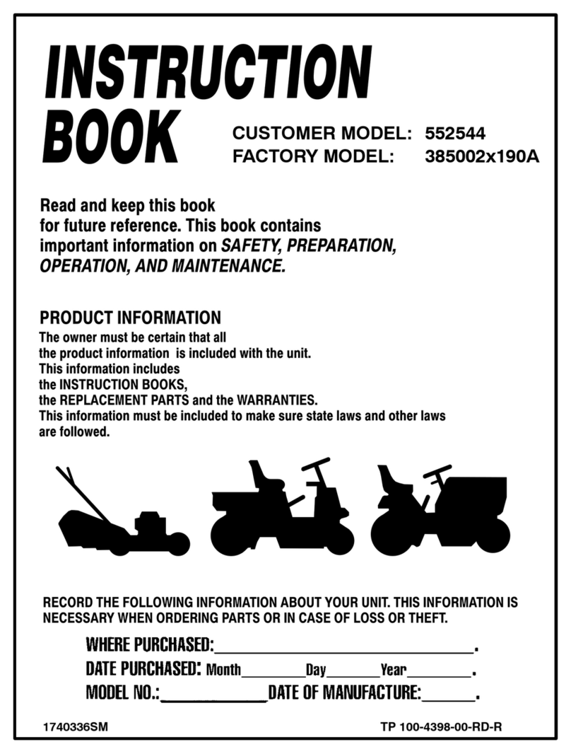 Murray 385002x190A User manual