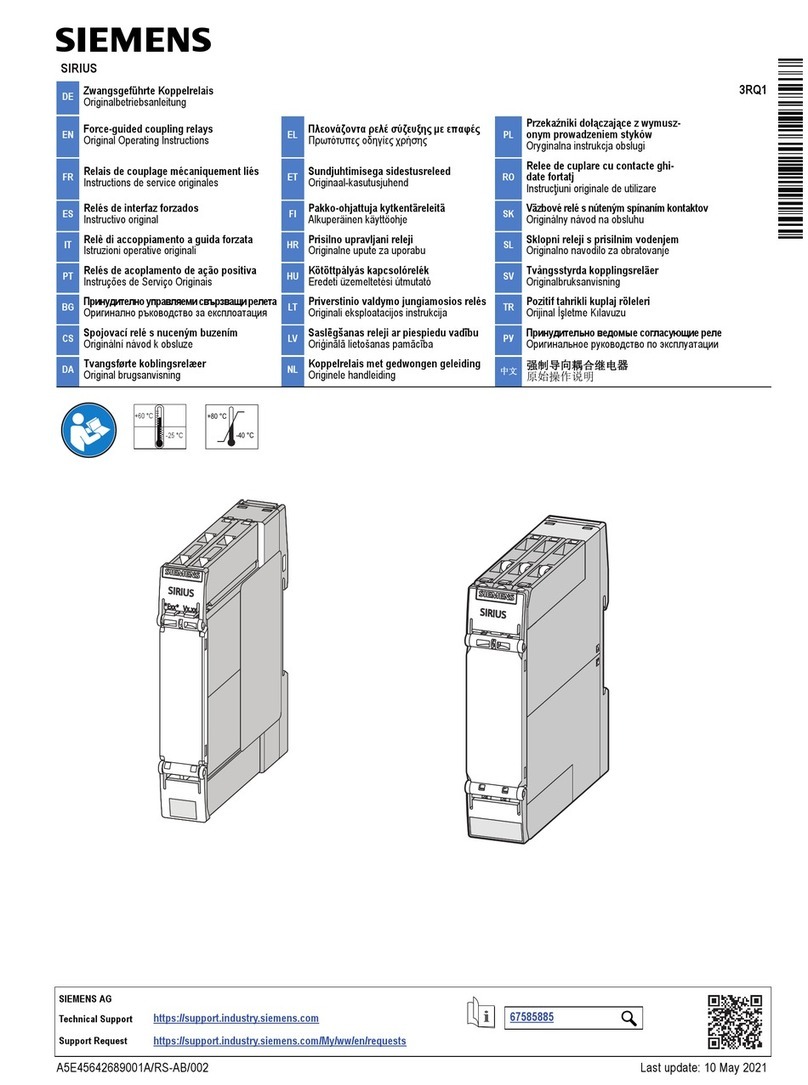 Siemens SIRIUS 3RQ1 User manual