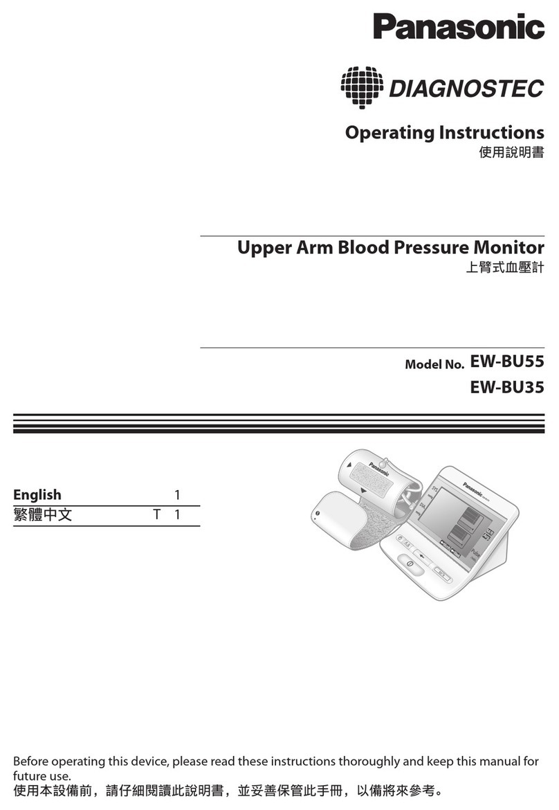 Panasonic DIAGNOSTEC EW-BU55 operating instructions