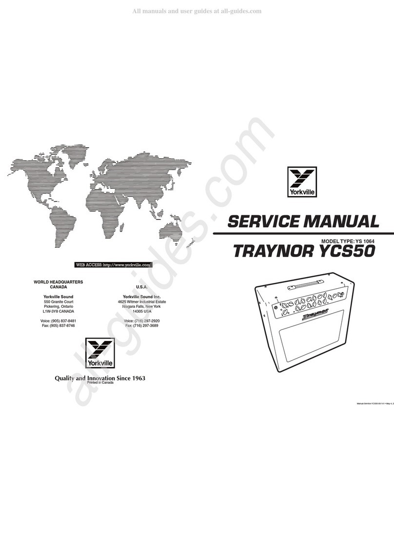 VTC Pro Audio TRAYNOR YCS50 Service manual