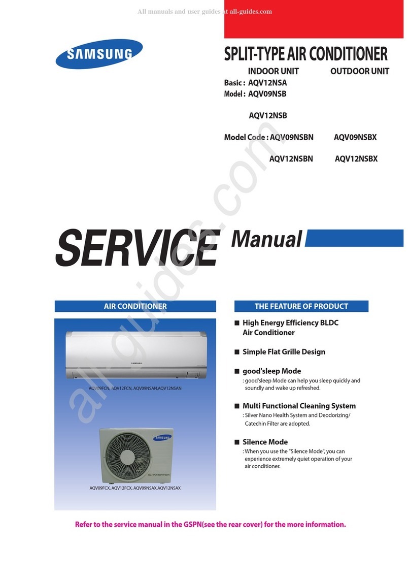 Samsung AQV12NSA Service manual