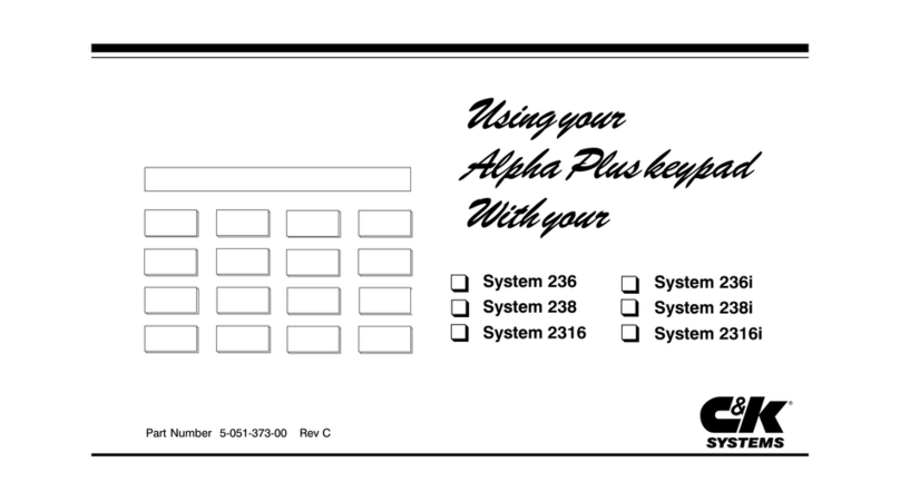 C & K Systems System 236 User manual