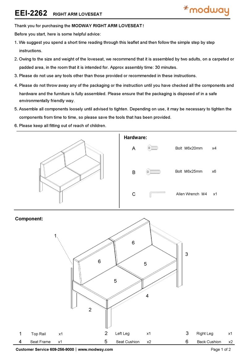 modway EEI-2262 quick start guide