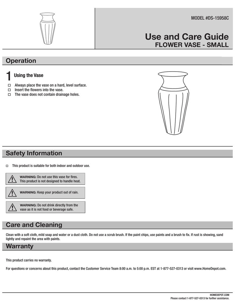 HOMEDEPOT DS-15958C Use and care guide HOMEDEPOT DS-15958C Use and care guide