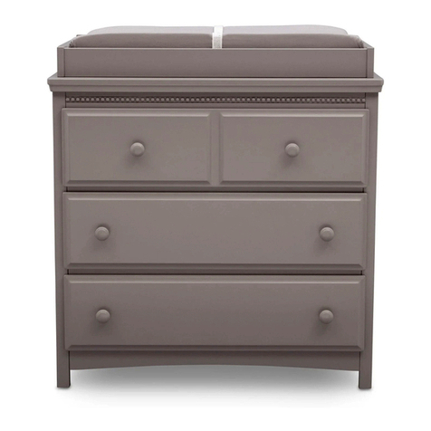 Delta Children Emerson 3 Drawer Dresser with Changing Top... instructions